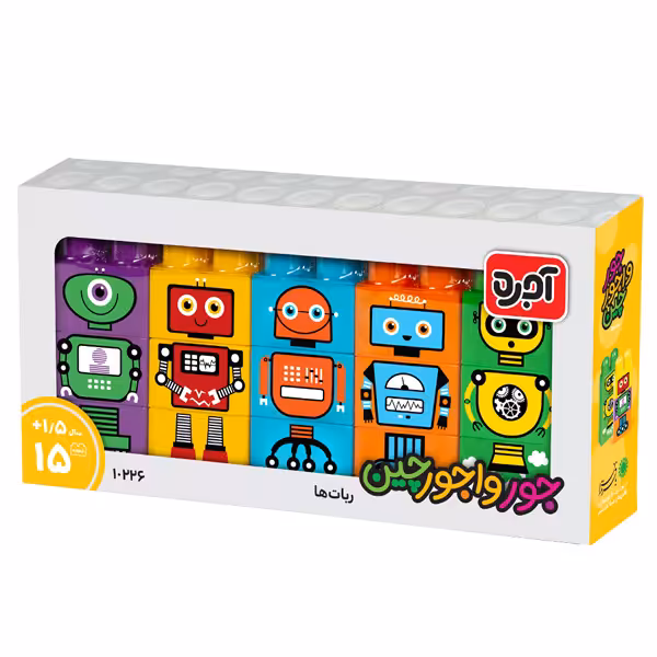 ساختنی بافرزندان مدل آجره جورواجورچین طرح ربات ها