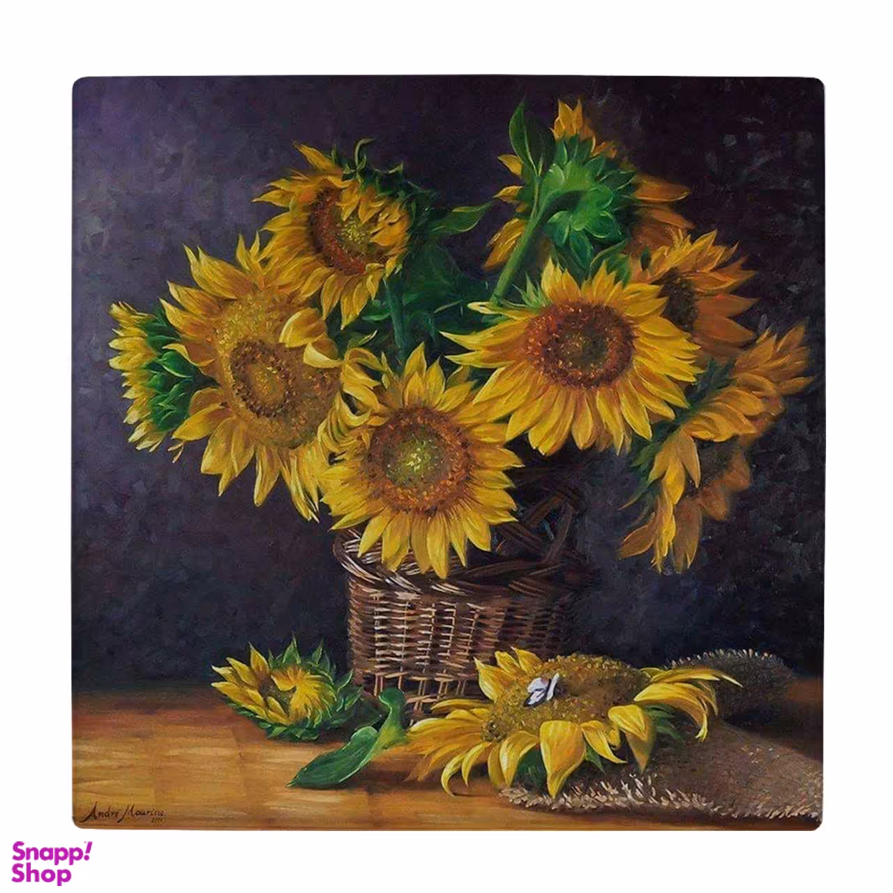 زیر لیوانی طرح گل های آفتابگردان کد 3672438_1712