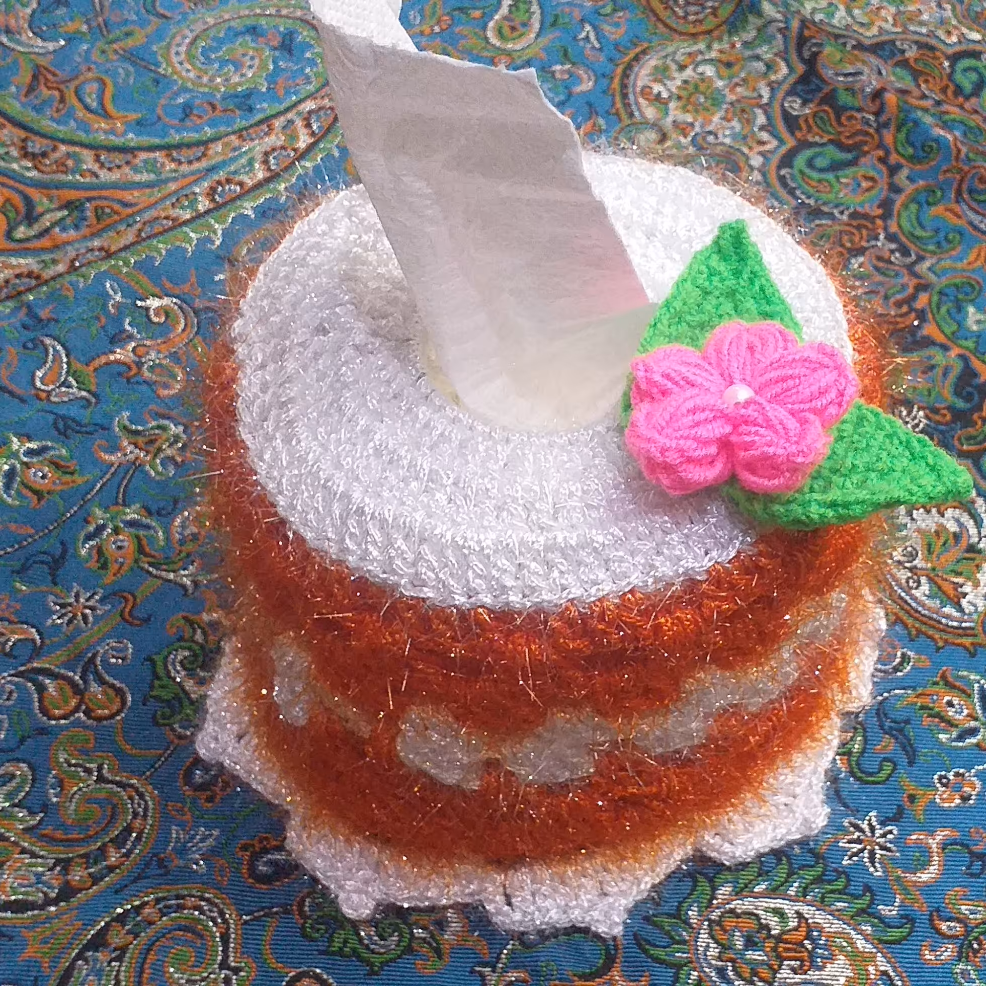 جای دستمال کاغذی رولی فانتزی ( لوله ای) با رنگ دلخواه