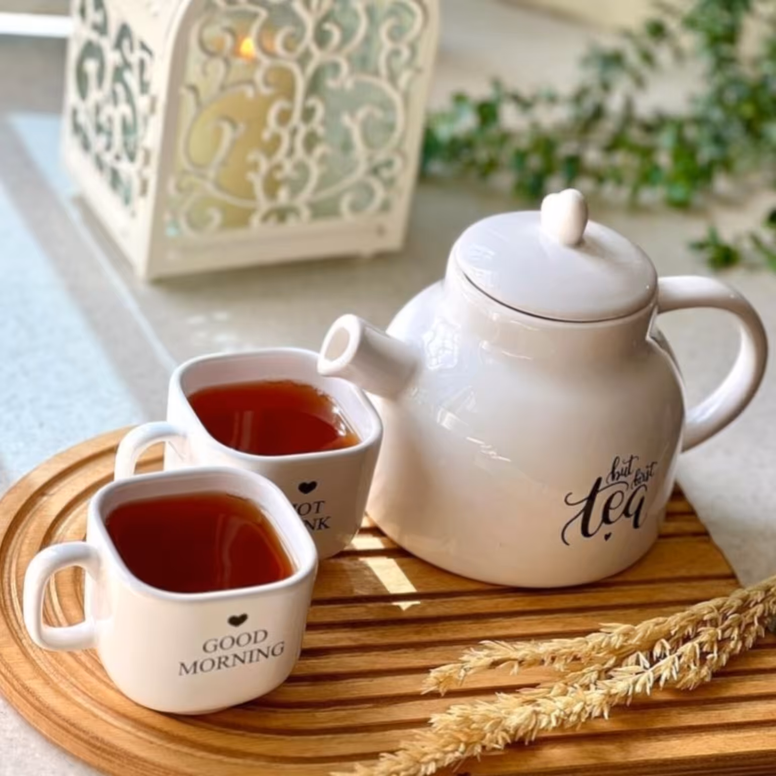 قوری سرامیکی تکست غیر قابل استفاده روی شعله گاز،مناسب قوری دمنوش و چای روی وارمر و کتری