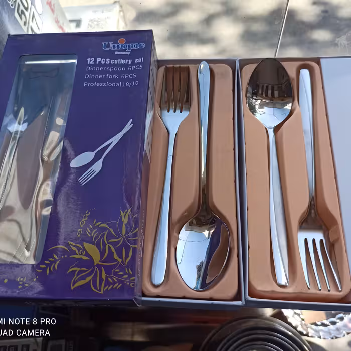 قاشق و چنگال یونیک اصلی جرمنی استیل نگیر  قاشق چنگال باهم در فروشگاه لوازم خانگی کمالی مشهد