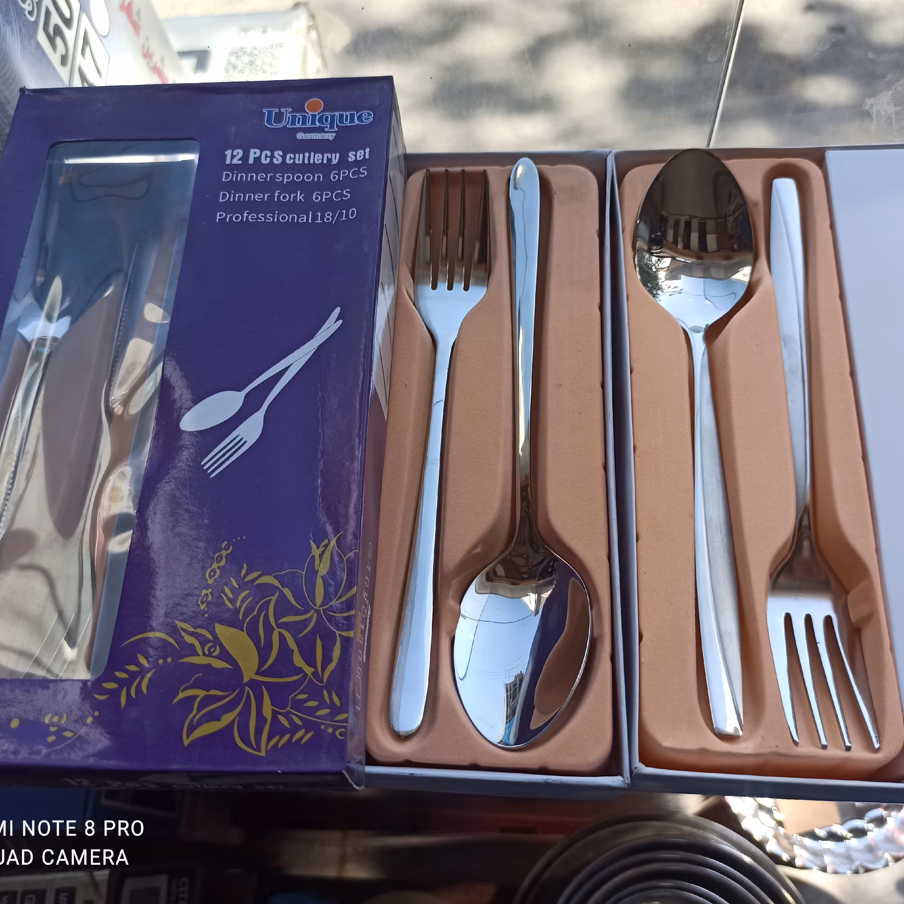 قاشق و چنگال یونیک اصلی جرمنی استیل نگیر  قاشق چنگال باهم در فروشگاه لوازم خانگی کمالی مشهد