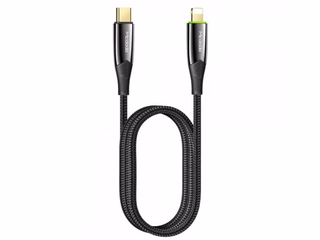 کابل شارژ سریع تایپ سی به لایتنینگ مک‌دودو Mcdodo Auto Power Off Type-C to Lightning PD Data Cable CA-8560