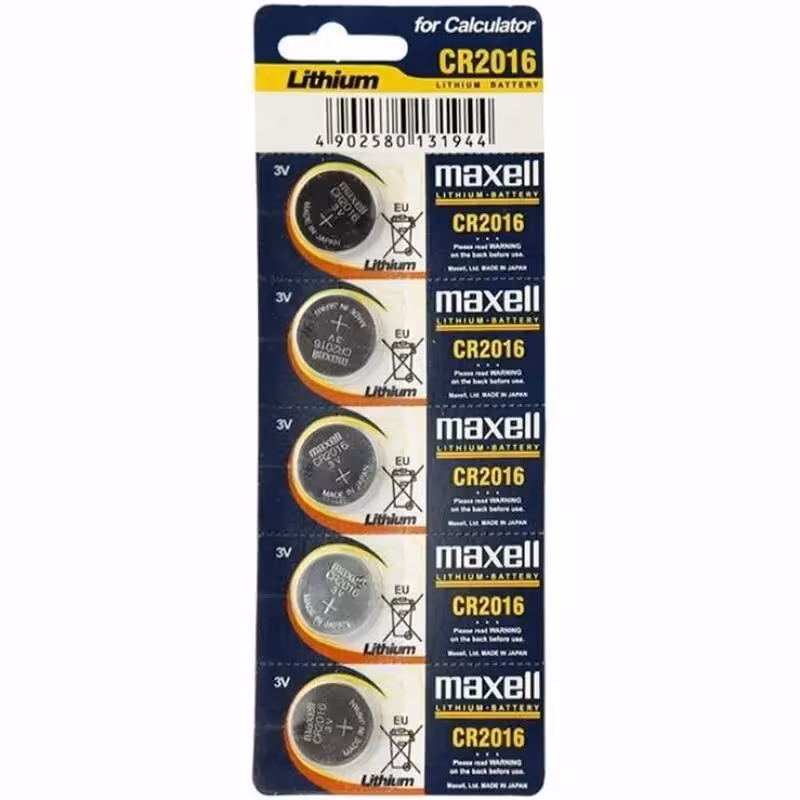 باتری سکه ای مکسل مدل CR2016 بسته 5 عددی