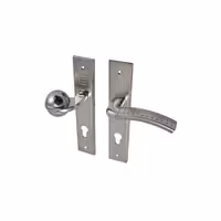 دستگیره پلاک سربی مدل 3624 آپارتمانی چپ کروم براق راهین کلون