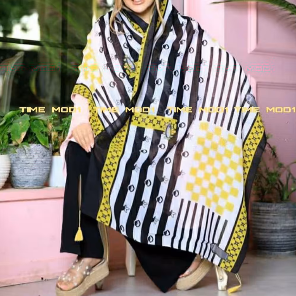 شال نخی منگوله دار