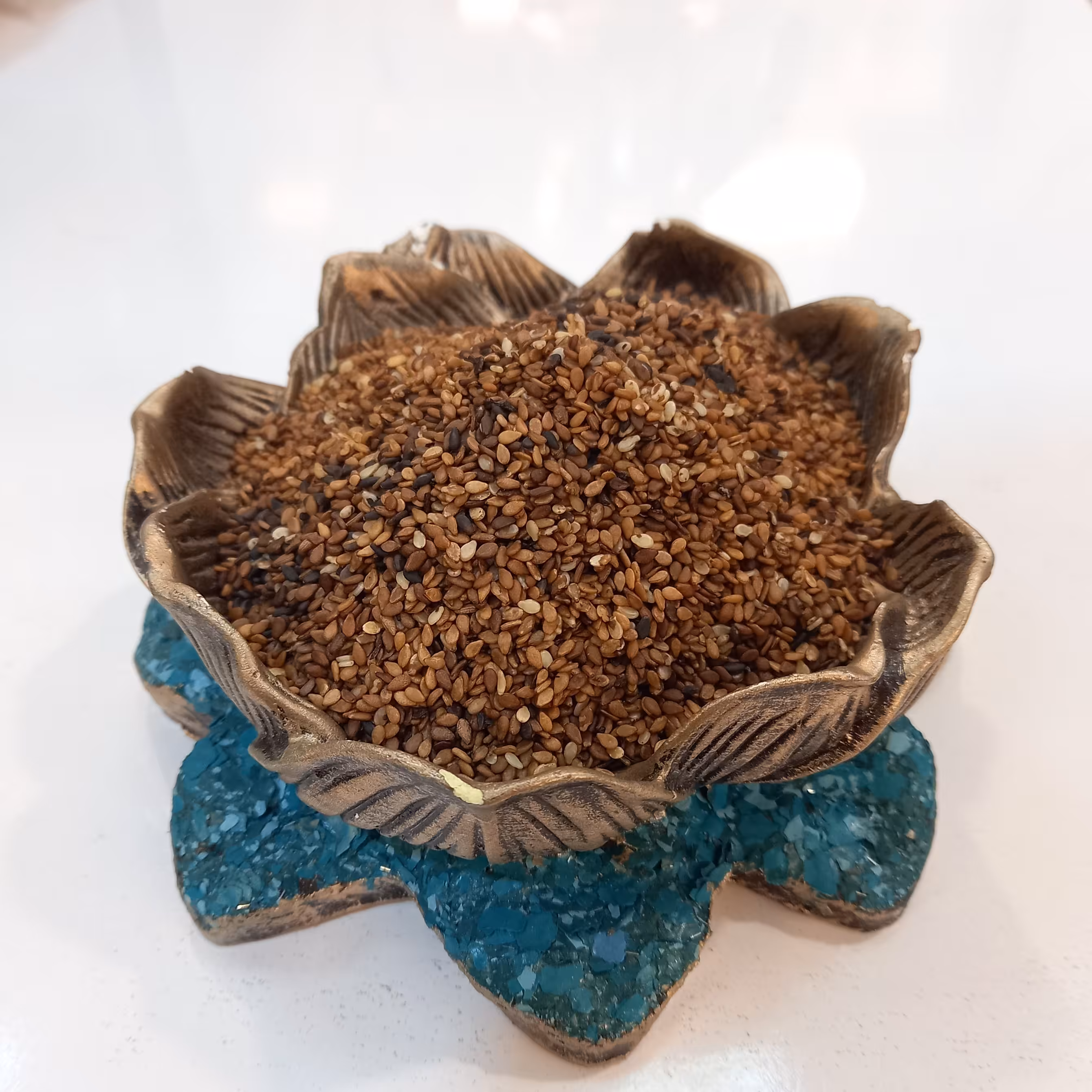 کنجد قهوه ای اعلاء ( 250 گرمی) سورت شده و تمیز  بهترین کیفیت بازار ، عطاری ، طب سنتی ، ادویه