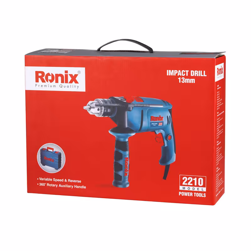 دریل برقی 810 وات با کیف مدل  2210 رونیکس