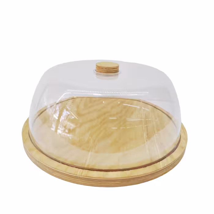 کاپ کیک چوبی درب طلقی شفاف
