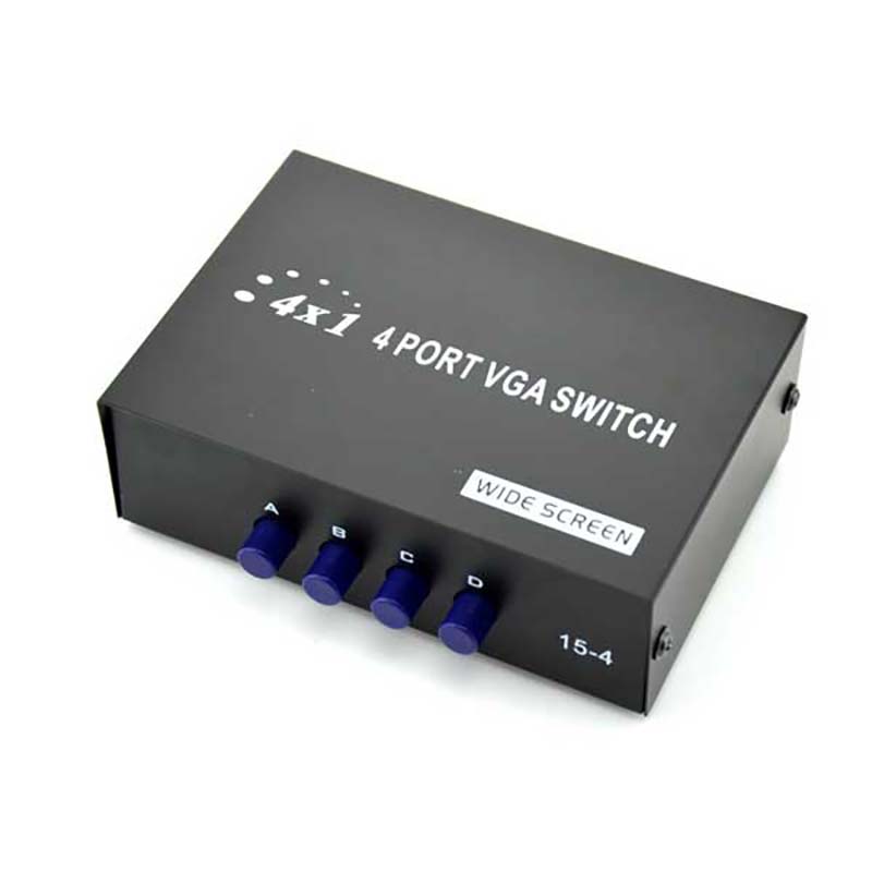 دیتاسوئیچ 4 پورت VGA کلید دار مدل VGA 15-4