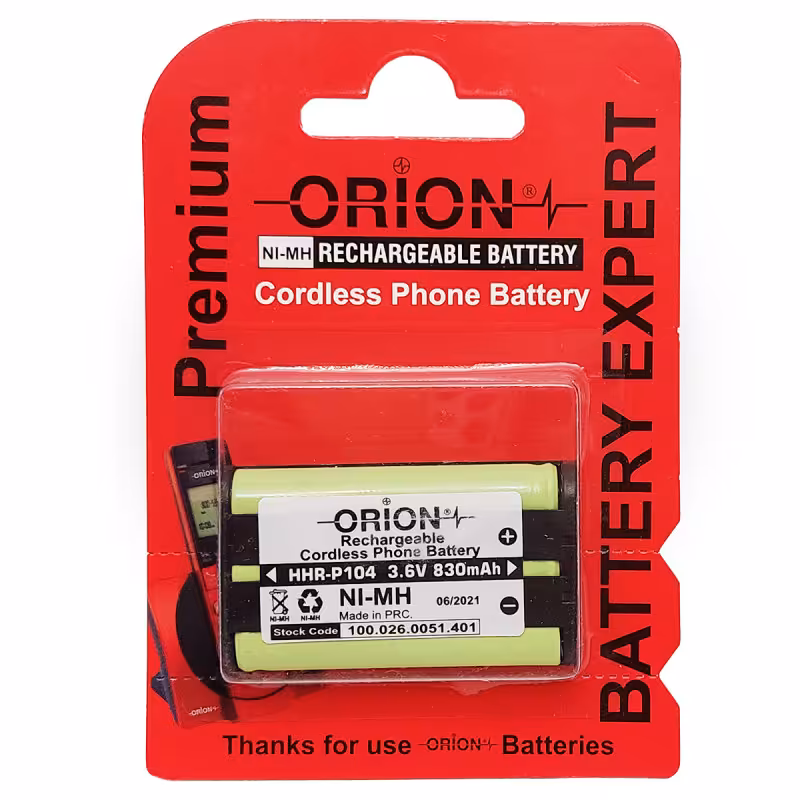 باتری تلفن اوریون مدل 3.6V 830mAh کد HHR-P104