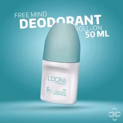 دئودورانت رولی مدل FREE MIND لدورا فرگرنس 50 میلی‌لیتر