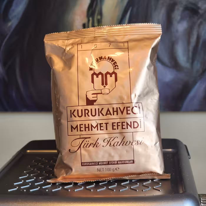 قهوه مهمت افندی مدل کلاسیک حجم 100 گرم ا Effendi coffeeclassic model 100 g تاریخ دار