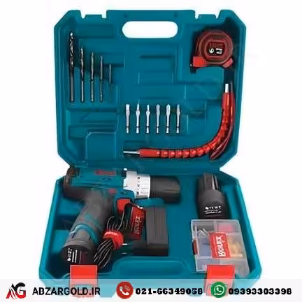 کیت دریل شارژی 12 ولت دو باتری 19 پارچه رونیکس مدل RS-8613