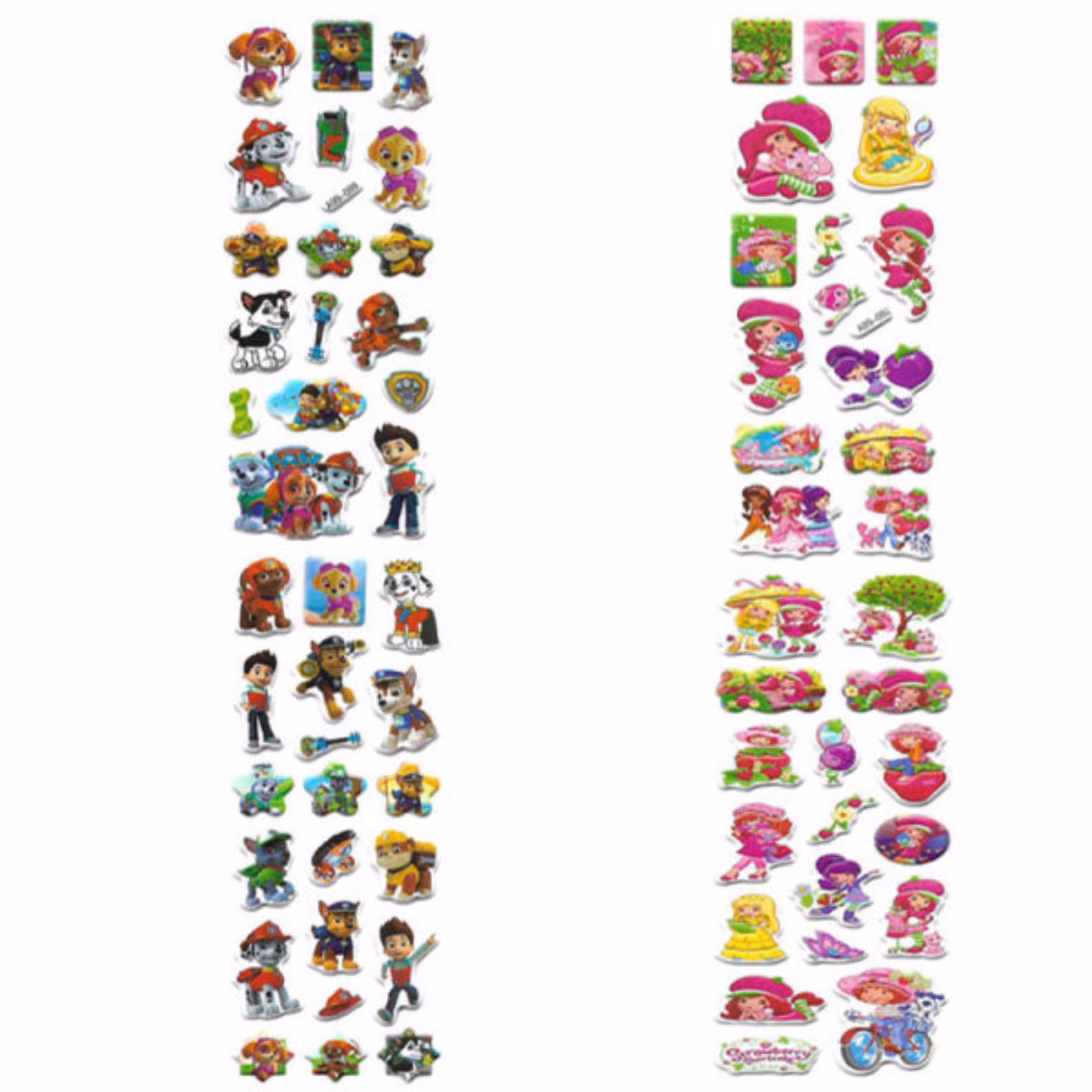 استیکر برجسته طرح سگ نگهبان و توت فرنگی کد Rbay11