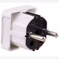 دوشاخه برق ارت دار آهنی کوشا نگین نور