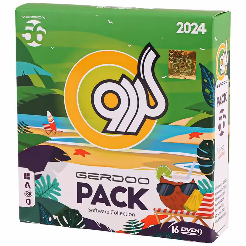 مجموعه 16DVD نرم افزارهای کاربردی ویندوز گردو Gerdoo Pack 2024 V.56Gerdoo Pack Version 56 16DVD9 2024 Original