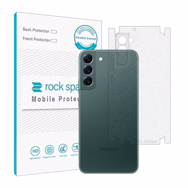 گلس محافظ پشت گوشی سامسونگ S22 plus 5G مدل نانو هیدروژل مات برند راک اسپیس سایز M کد 22533