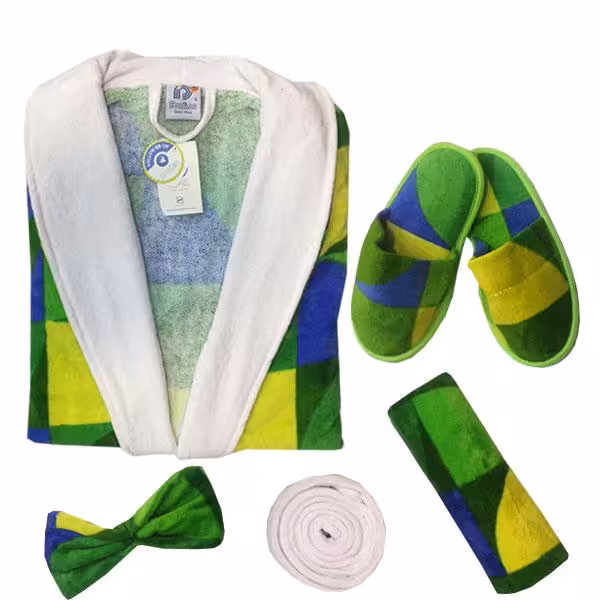 سرویس حوله پالتویی پودایران طرح پیکاسو سایز 115