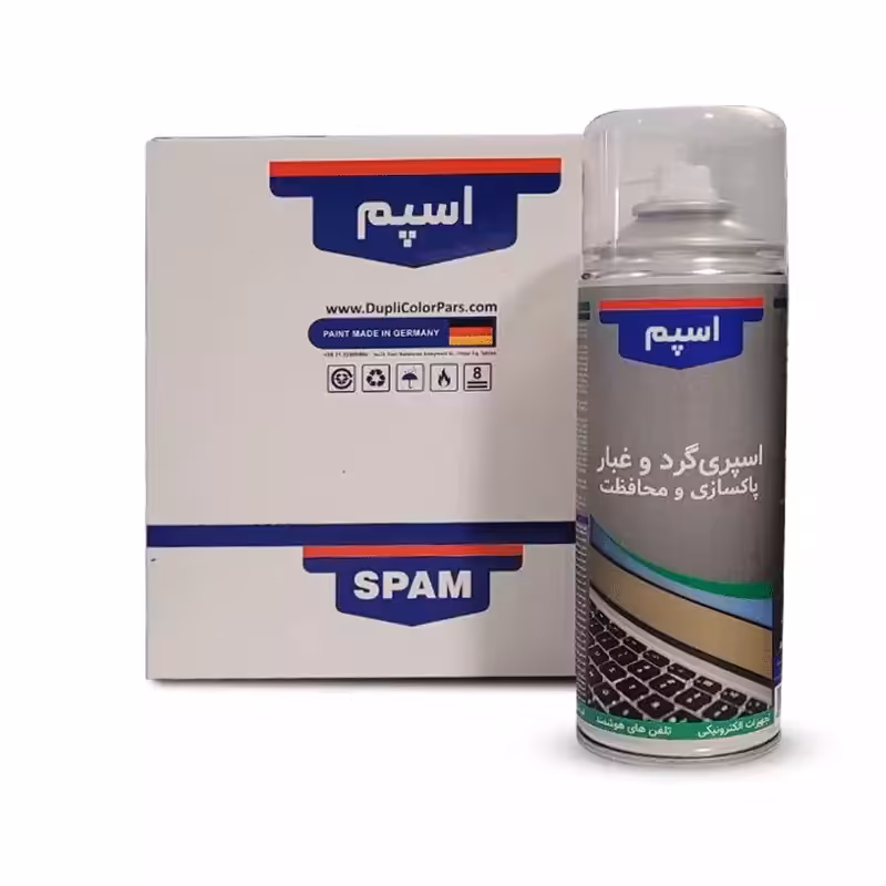 اسپری پاک کننده گردوغبار کیبورد دوپلی کالر 400 میل مدل اسپم کارتن 6 عددی