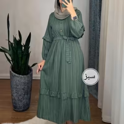 پیراهن زنانه نخ پنبه مدل ماکسی