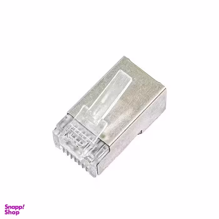 سوکت شبکه CAT6 امپ مدل STP بسته 100 عددی