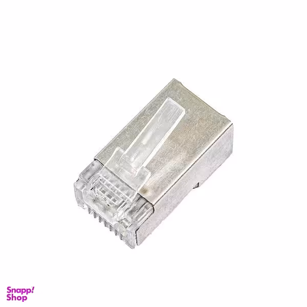 سوکت شبکه CAT6 امپ مدل STP بسته 100 عددی