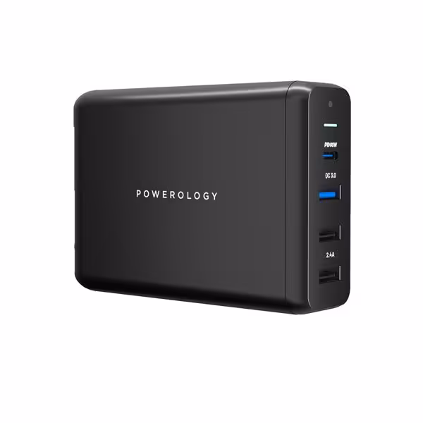 شارژر رومیزی 75W پاورولوژی مدل PWCUQC001