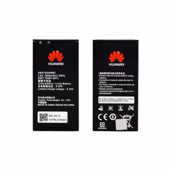 باتری موبایل مدل HB474284RBC با ظرفیت 2000 میلی آمپر ساعت مناسب برای گوشی موبایل هوآوی 3C Lite