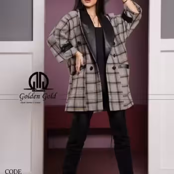 مانتو کتی یقه چرم