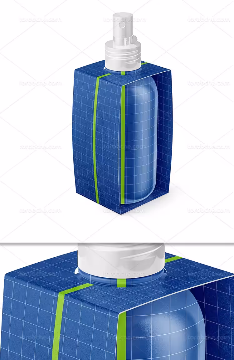 موکاپ بسته بندی قوطی اسپری | گرافیک با طعم تربچه