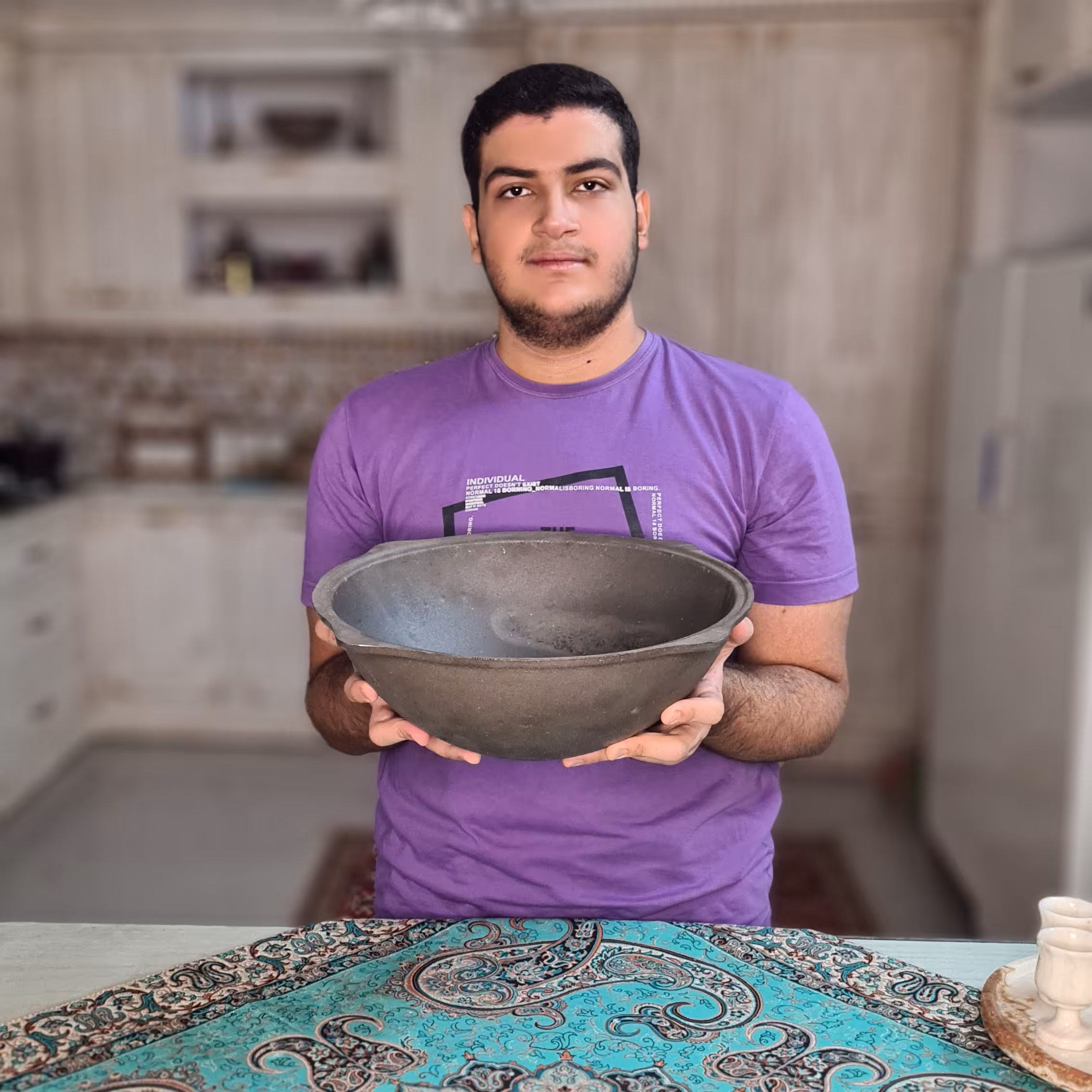 قازن چدنی 10 لیتری(بدون روکش شیمیایی چدن روسی پاتیل غازن قابلمه دیگ چدنی