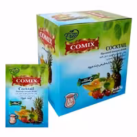 پودر شربت فوری چند میوه کمیکس بسته 24 عددی