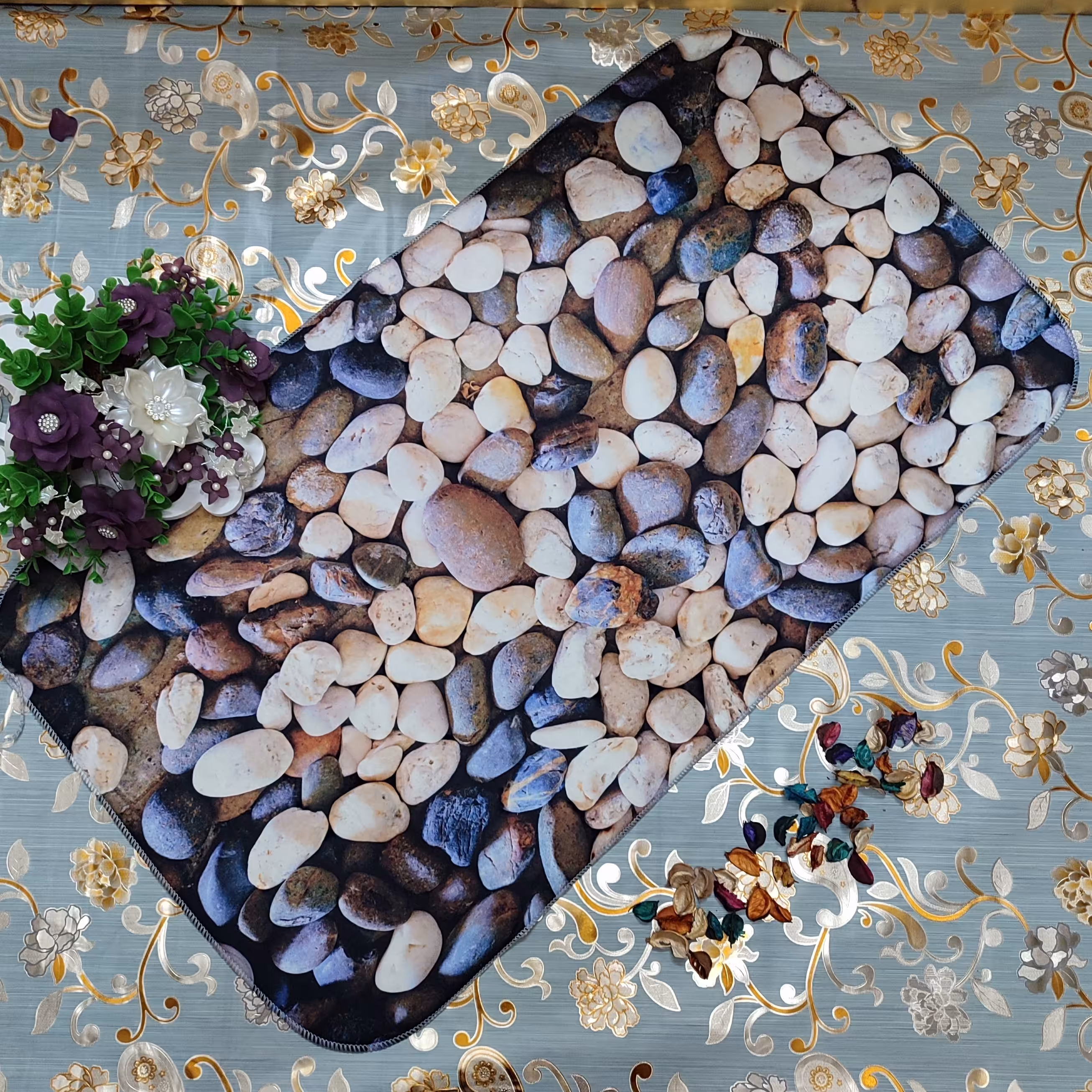 نمگیر جادویی میکروفایبر  فانتزی  طرح سنگ 