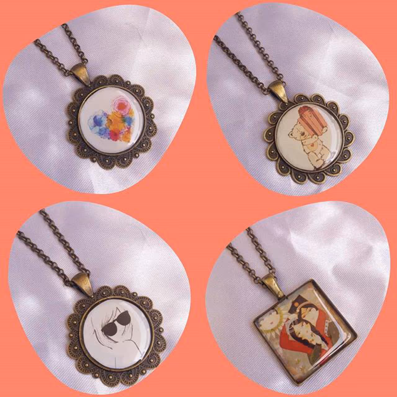 گردنبند برنزی رومانتویی