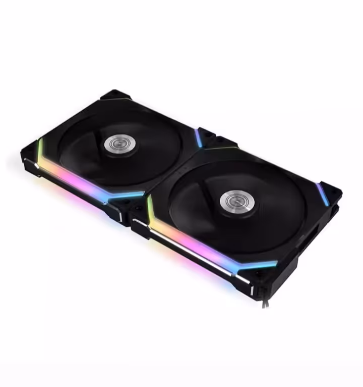 فن کیس لیان لی مدل UNI Fan SL140 RGB Black بسته 2 عددی