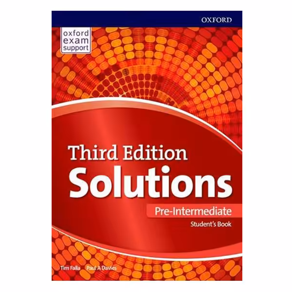 کتاب Solutions 3rd Pre Intermediate اثر Tim Falla And Paul A Davies انتشارات Oxford