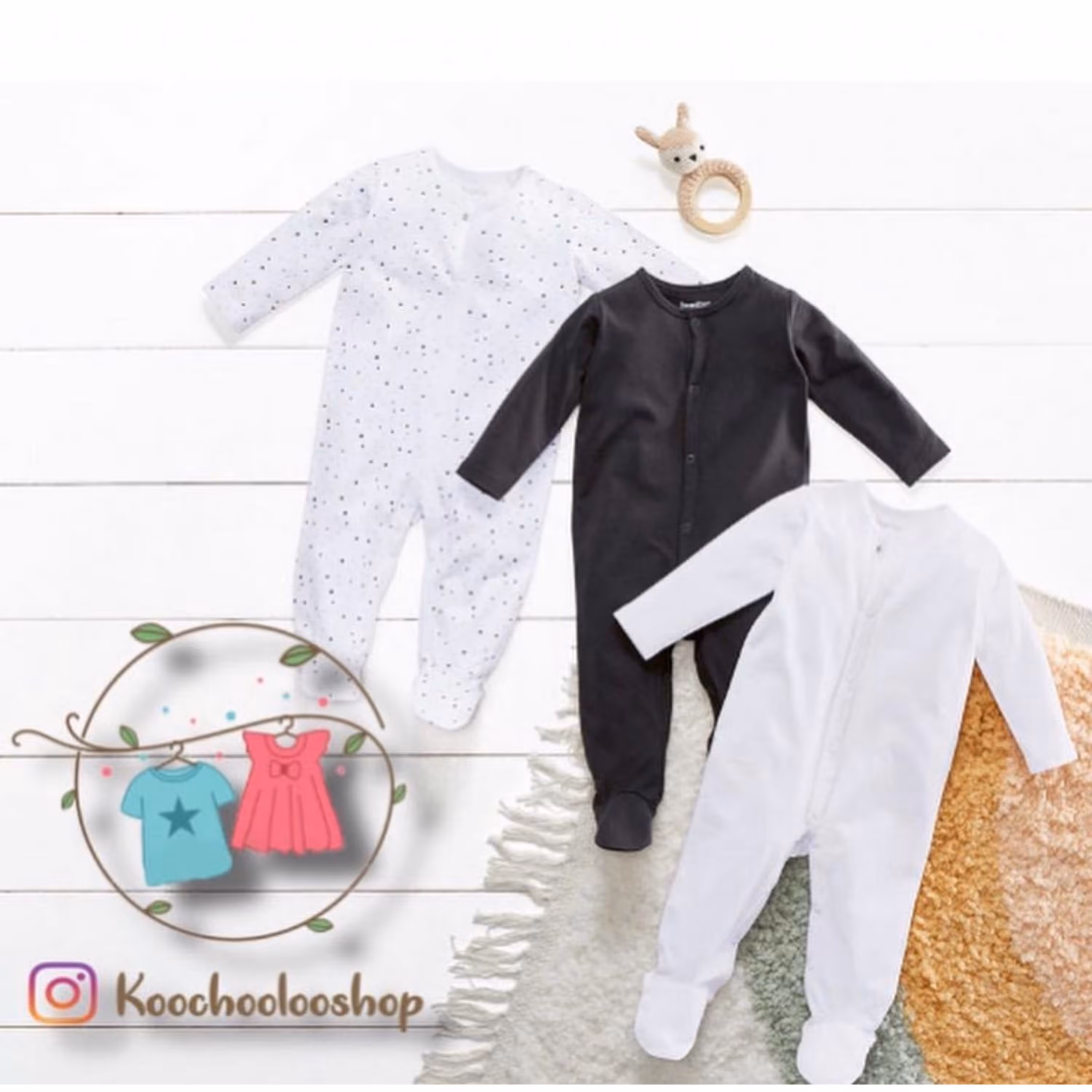 سرهمی جلو دکمه ای (بدون جوراب)  تمام نخی نوزادی12 تا 18 ماه سرهمی سفیدلوپیلو بدلیل لک روی دکمه تخفیف دار 