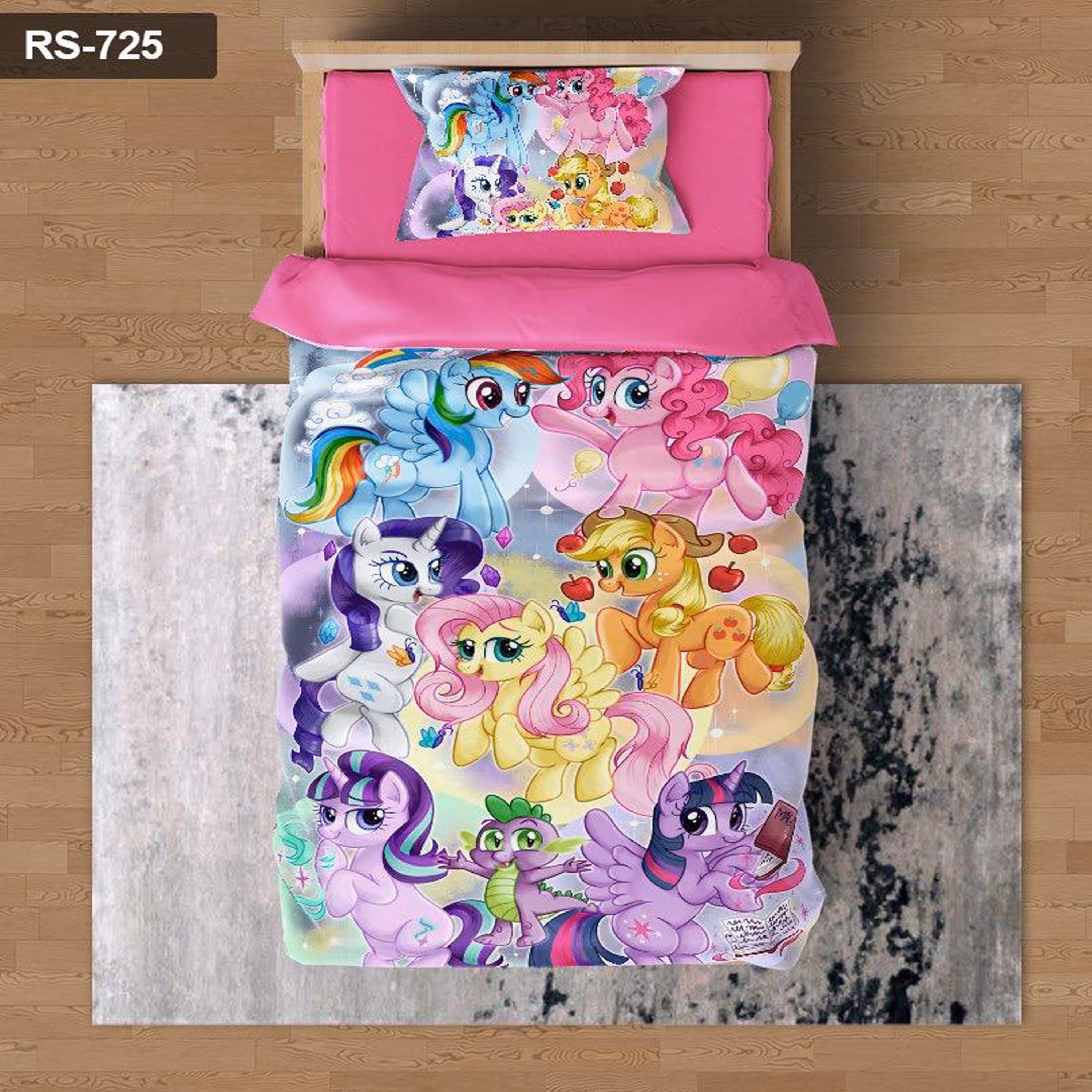 سرویس روتختی 1 نفره تنسل چاپی برندترک لند (Turk Land)  کد rs 725