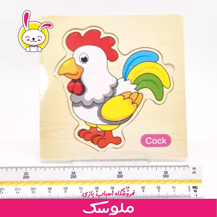 اسباب بازی پازل برجسته چوبی