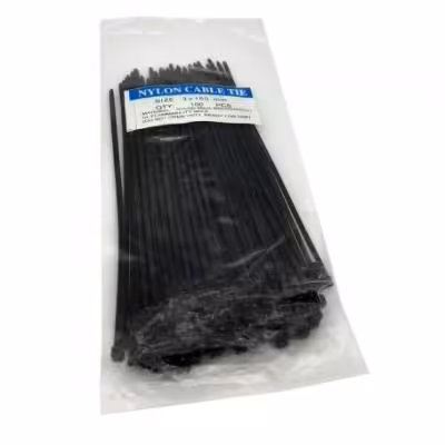 مجموعه 4 عددی بست کمری مشکی 3x150mm بسته100 تایی