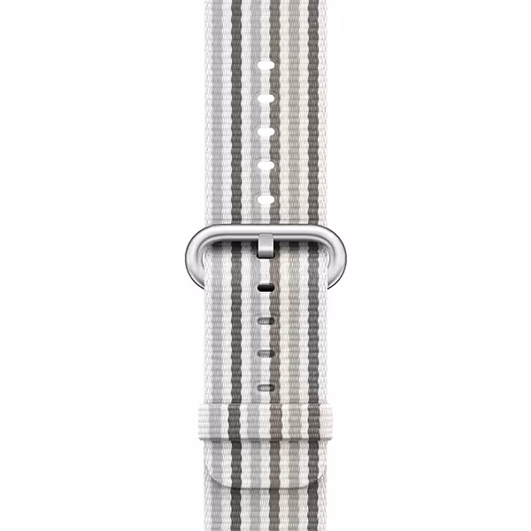 بند اپل واچ 3 نایلون مردانه 42 میلیمتری مدل Gray Stripe - Hiapple.ir