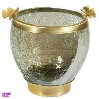 سطل خمره ای سالینو (Salino) مدل پروانه برنزی کد B-417