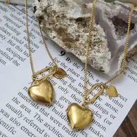 گردنبند قلب توپر استیل ژوپینگ