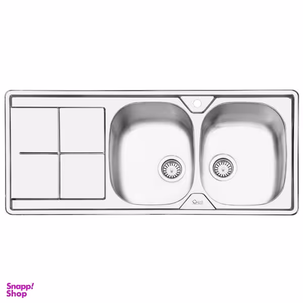 سینک ایلیا استیل مدل 2041R توکار سایز 50 × 120 سانتی متر