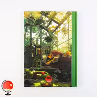 دفتر مشق 100 برگ طرح گلخانه جلد سخت آپادانا