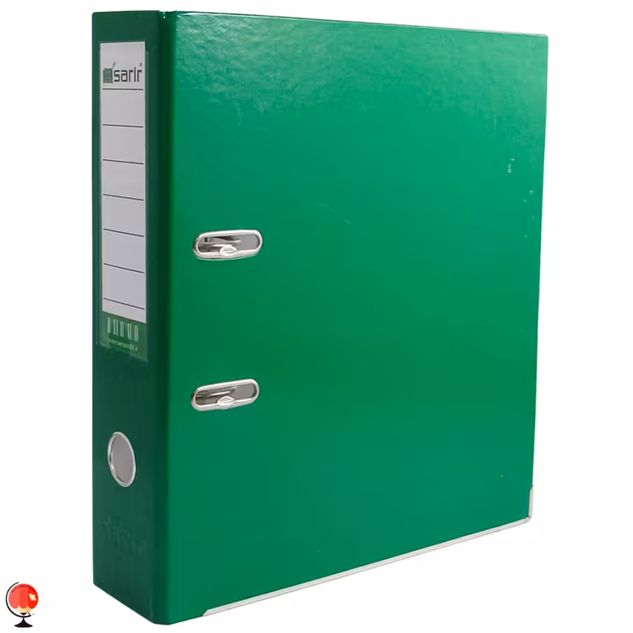 زونکن A4 سبز فانتزی 8 سانت تیگل دار لبه فلزی کارتن 20 عددی