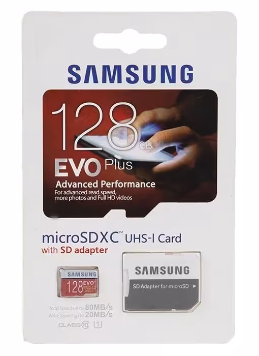 حافظه میکرو اس دی ایکس سی سامسونگ سری اوو پلاس 80MBps  با ظرفیت 128 گیگابایت