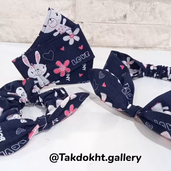 ماسک سه بعدی دخترانه طرح خرگوش