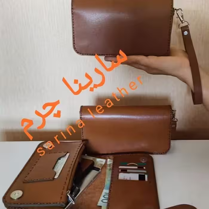 کیف  چرم طبیعی دستدوز،کیف دستی اسپرت